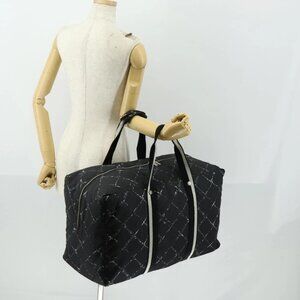 CHANEL Travel Line Boston Bag Nylon Black